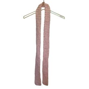 Pink Handmade Knit Scarf